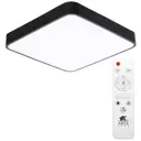 Светильник настенно-потолочный светодиодный Arte lamp A2663pl-1bk с пультом управления 6 м² нейтральный белый свет цвет черный