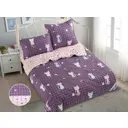 Комплект постельного белья с одеялом Tango De Verano Y100-56 код1176, полутораспальный, сатин, цвет фиолетовый