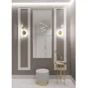 Зеркало интерьерное в алюминиевой раме настенное ONE Mirror 161x60 см белое