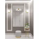 Зеркало интерьерное в алюминиевой раме настенное ONE Mirror 170x80 см белое