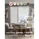 Рулонная штора Evoli День-Ночь 100x170 см цвет белый