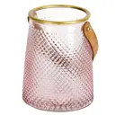 Ваза ArtHouse Crystal стеклянная розовая 16 см