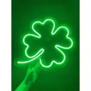 Неоновая вывеска Pjneon Клевер 26x30 зеленый свет