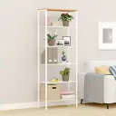 Стеллаж с полками ЗМИ Торонто 26 67x10x30 см нагрузка до 8 кг металл цвет белый