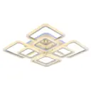 Люстра потолочная светодиодная Profit light 8075/4+4 PGD 4 с пультом управления 15 м² регулируемый белый свет цвет белый