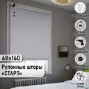 Рулонная штора Эскар Blackout Старт 68x160 см цвет серый