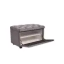 Шкаф для обуви Pema kids Ultra grey 59.5x38x38.5 см 1 полка велюр цвет темно-серый