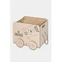 Ящик Pema kids Медведь 46x36.5x35 см фанера цвет бежевый