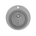 Врезная мойка Practik PR-475 47.50x47.50x17 см искусственный камень цвет светло-серый