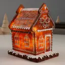 Фигура декоративная Пряничный домик 9488435 Simaland 16.5 см цвет красный