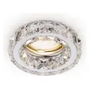 Светильник точечный встраиваемый Ambrella light K112 cl/ch 1 м² под отверстие 6.5 см цвет хром