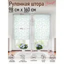 Рулонная штора Эскар Лотос 98x160 см цвет голубой