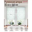 Рулонная штора Эскар Лотос 70x160 см цвет голубой