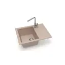 Врезная мойка Glanz J150G034-K 47x57.50x21.50 см кварц цвет песочный