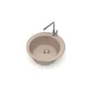 Врезная мойка Glanz J030G034-K 47.50x47.50x18 см кварц цвет песочный