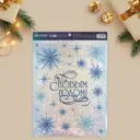 Интерьерные наклейки «С Новым годом» голография 21x29.7 см