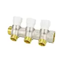 Коллектор Varmega VM14713 на 3 выхода 1"x3/4" латунь