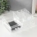 Шкатулка-органайзер 1 ящик прозрачная 8.5x15x25 см