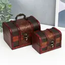 Шкатулка сундучок "Клетка и сеточка" набор 2 шт 7.5x11.5x7 см 10.5x15x11 см