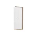 Шкаф распашной Furnistyle Лайф ЛШО-03 80x215x40 см ЛДСП цвет дуб сонома/светлое дерево