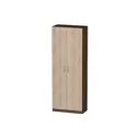 Шкаф распашной Furnistyle Лайф 80x215x40 см ЛДСП цвет дуб коричневый табак/дуб сонома