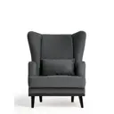 Кресло Диван не мебель Оскар Max 75x90x85 см велюр цвет серый