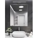 Зеркало интерьерное в алюминиевой раме настенное ONE Mirror 110x90 см серебро