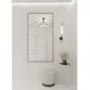 Зеркало интерьерное в алюминиевой раме настенное ONE Mirror 161x80 см черное