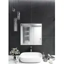 Зеркало интерьерное в алюминиевой раме настенное ONE Mirror 60x60 см белое