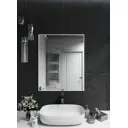 Зеркало интерьерное в алюминиевой раме настенное ONE Mirror 80x60 см белое