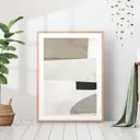 Постер 28 картин "Абстрактные серые полосы" 50x40 см