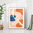 Постер 28 картин "Яркий оранжевый" 70x50 см