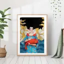 Постер 28 картин "Девушка с рыбой" 70x50 см