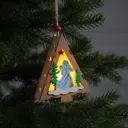 Елочная игрушка Ёлочка со снегурочкой Luazon lighting 9594173 12 см бежевый