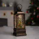Светящаяся электрическая фигура Фонарь с ёлкой для дома Luazon lighting h 8 см разноцветный