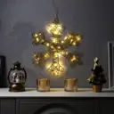Светящаяся электрическая фигура Снежинка для дома Luazon lighting 0 ламп h 3 см разноцветный