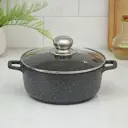 Кастрюля 2 л без крышки Доляна Элит алюминий цвет черный