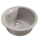 Врезная мойка Mixline ML-GM09 51x51x19 см искусственный камень цвет серый