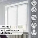 Рулонная штора Эскар Рябина 57x160 см белая