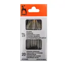 Иглы ручные для шитья Sharps с золотым ушком № 3-9 20 шт