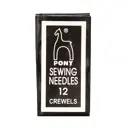 Иглы ручные для шитья и вышивания бисером Crewels с золотым ушком № 12 25 шт