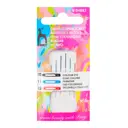 Иглы для вышивания и шитья Crewels с цветным ушком №10-12 6 шт