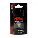 Набор швейных ручных никелированных игл для вышивки по канве 10 шт