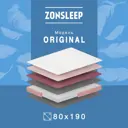 Матрас ZonSleep Original 80x190 см независимый пружинный блок, односпальный
