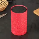 Держатель ножей Доляна 3936206 11x18 см пластик цвет красный