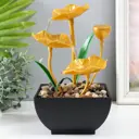 Фонтан настольный Simaland Золотые лотосы в пруду 13x15x24.5 см