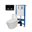 Комплект инсталляция с унитазом Point Pn48 PN48182BC цвет белый