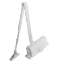 Доводчик дверной с регулировкой усилия Ajax DCTR80-140 (TDR-140) 80-140 кг WH белый