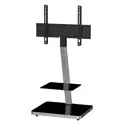 Напольная стойка для ТВ Sonorous Plasma PL 2710 BLK-SLV W 60x128x50 см цвет черный блестящий/стальной