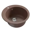 Врезная мойка Mixline ML-GM13 49.50x49.50 20 см искусственный камень цвет терракотовый